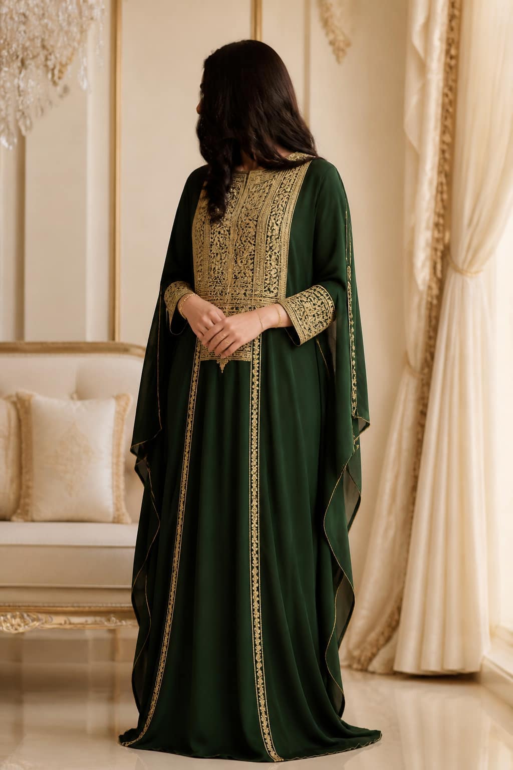 Palace emerald. Talli yoke, majlis line.